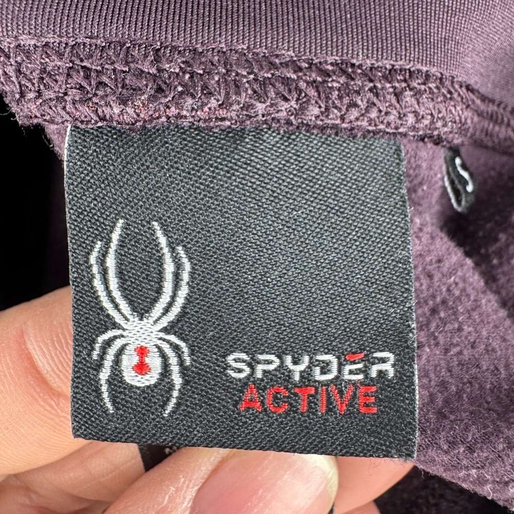 Spyder Women’s Fleece Lined Plum Athletic Leggings - Picture 6 of 7